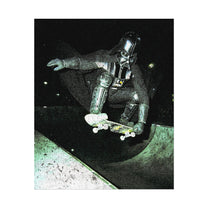 Skateboarding Darth Vader Rolled Poster - Ollie To The Darkside