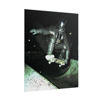 Skateboarding Darth Vader Rolled Poster - Ollie To The Darkside