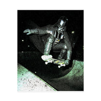 Skateboarding Darth Vader Rolled Poster - Ollie To The Darkside