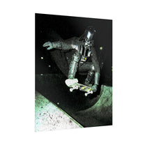 Skateboarding Darth Vader Rolled Poster - Ollie To The Darkside