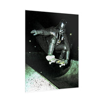 Skateboarding Darth Vader Rolled Poster - Ollie To The Darkside