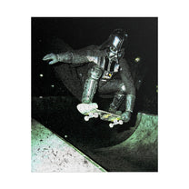 Skateboarding Darth Vader Rolled Poster - Ollie To The Darkside