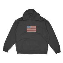"Barcode Vintage American Flag" Hoodie