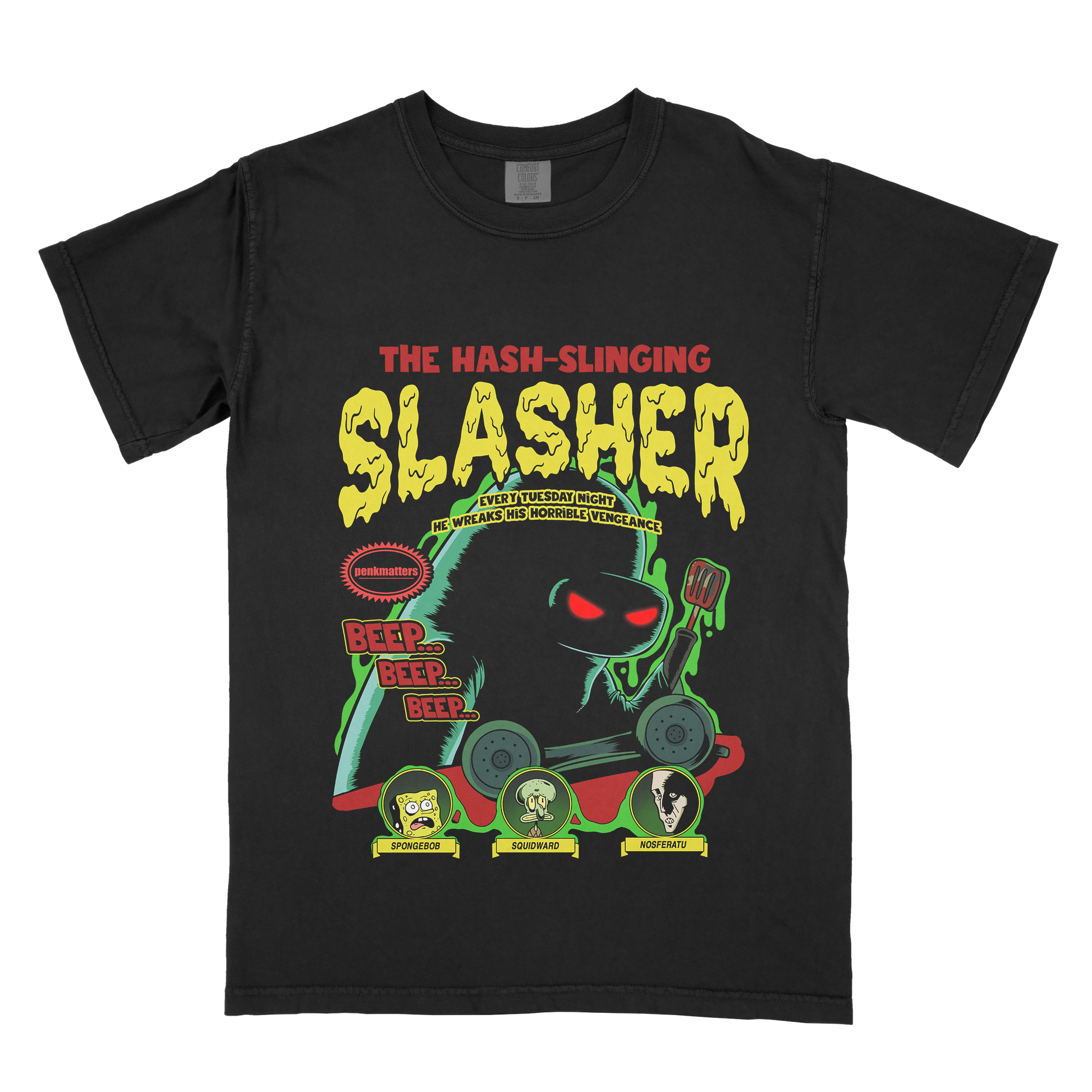 "The Hash-Slinging Slasher" T-Shirt