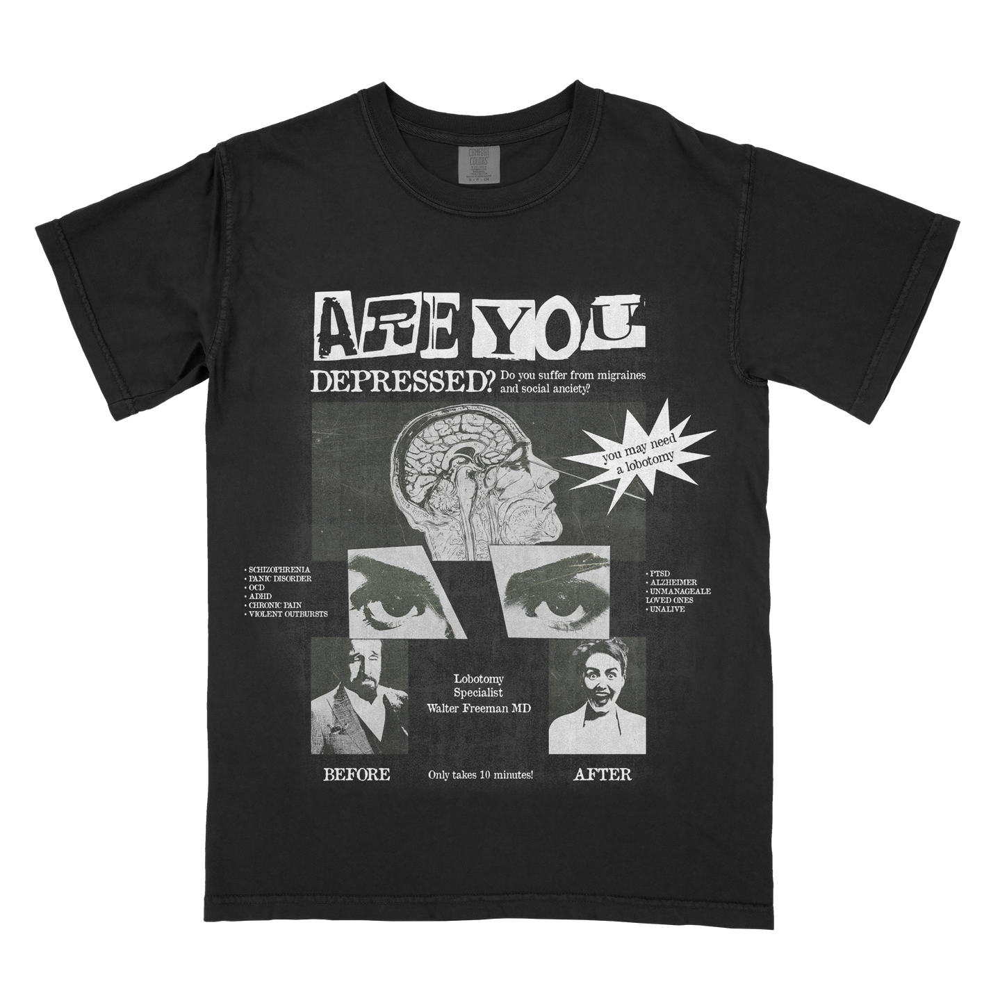 Homepage showcasing latest funny graphic t-shirts.